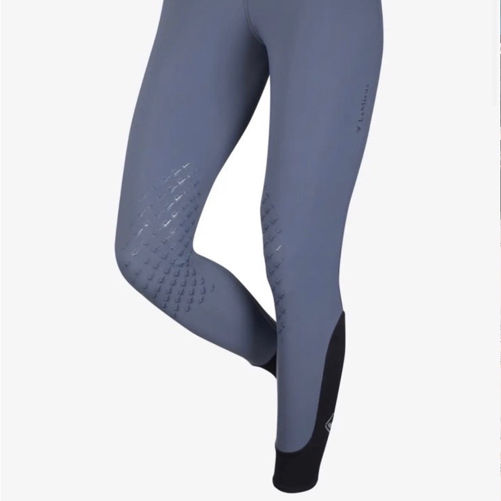 LeMieux Dynamique Knee Grip Breeches — Ice Gray, US Size 26 (UK 10 / EU 38)